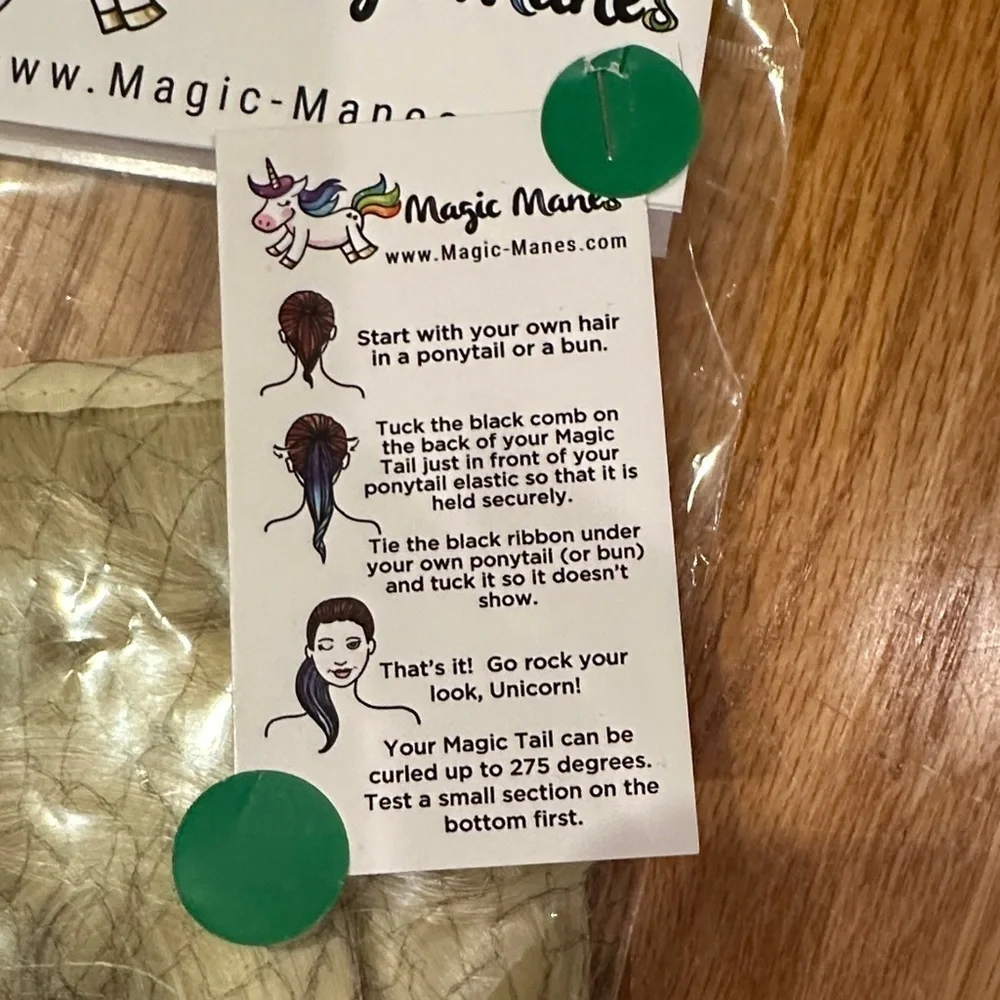 Magic Manes Blonde Ponytail extension.